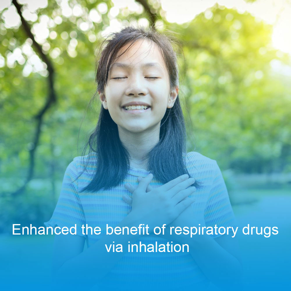 Enhanced the benefit of respiratory drugs via inhalation